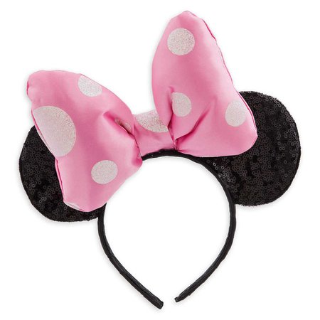 Minnie Mouse Ear Headband - Pink Bow | shopDisney
