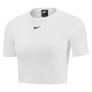 Nike Sportswear ESSential Short Sleeves Gx Crop Top For Women, White, S | KSA | Souq