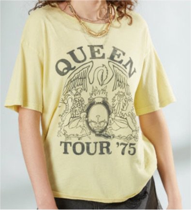Graphic Band Tee Queen South moon Under