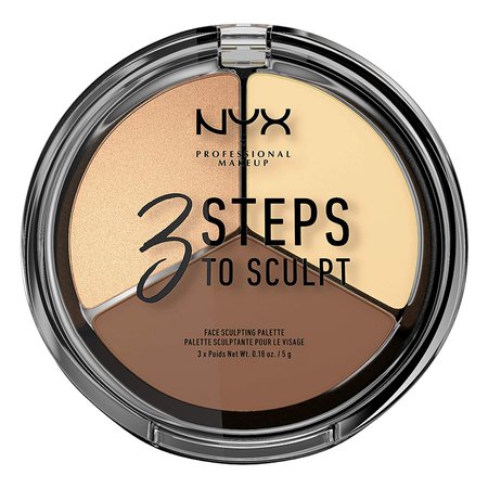 Amazon.com : NYX PROFESSIONAL MAKEUP 3 Steps to Sculpt, Face Sculpting Contour Palette - Fair : Beauty & Personal Care
