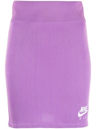 Nike NSW ribbed fitted skirt purple CZ9343 - Farfetch