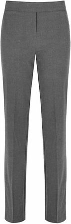Girls Slim Fit School Trousers For Girls School Uniform Grey School Trousers | eBay