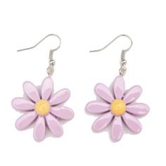 Minga London Lilac Flower Earrings