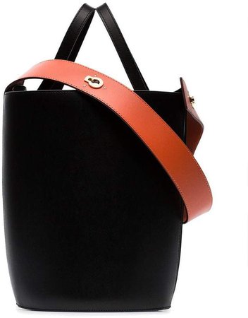 black Lorna mini leather shoulder bag