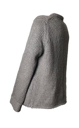 grey knit jumper