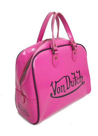pink y2k 2000s Von Dutch bag