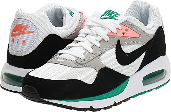 Amazon.com | Nike Air Max Correlate Women’s Sneakers Shoes White Black Green Mango Size 7.5 | Road Running