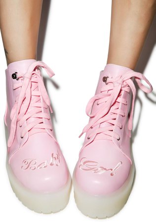 Dollskill Y.R.U Baby Girl Boots Pink