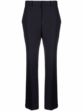 Shop Victoria Beckham navy tailored trousers with Express Delivery - FARFETCH