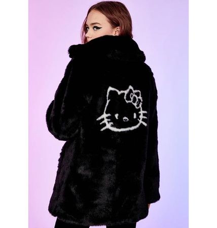 hello kitty fur jacket