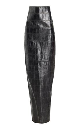 The Miles Embossed Leather Pencil Skirt By Kuzyk | Moda Operandi