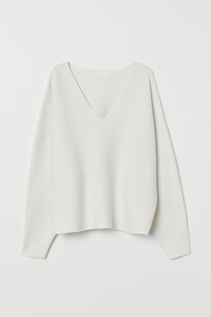 Jumper with dolman sleeves - Cream - Ladies | H&M GB