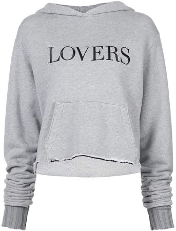 Lovers slogan hoodie