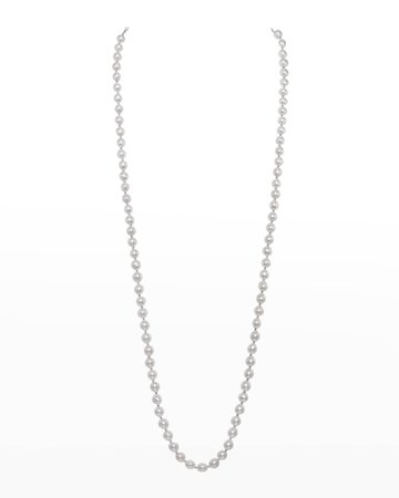 Margo Morrison Extra-Small White Freshwater Pearl Necklace, 7-8mm, 30"L