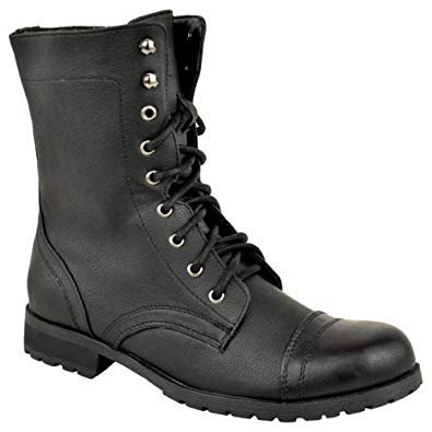 combat black boots