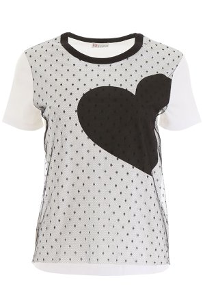 RED Valentino Plumetis T-shirt With Heart