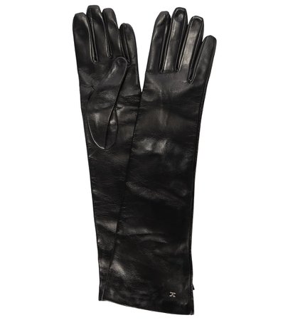 Max Mara - Afide leather gloves | Mytheresa