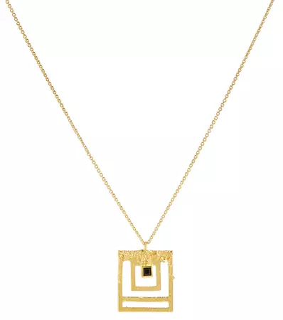 Khaite - x Elhanati 24kt gold-plated silver pendant necklace