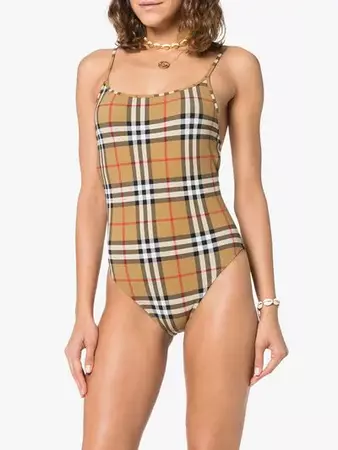Burberry vintage check swimsuit | Browns