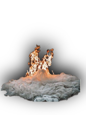 burning wedding dress png