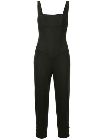 Chanel Pre-Owned cropped slim jumpsuit £1,982 - Buy Online - Mobile Friendly, Fast Delivery