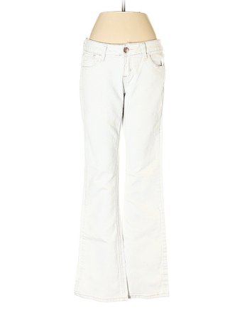 ZCO Jeans Solid White Jeans Size 7 - 89% off | thredUP