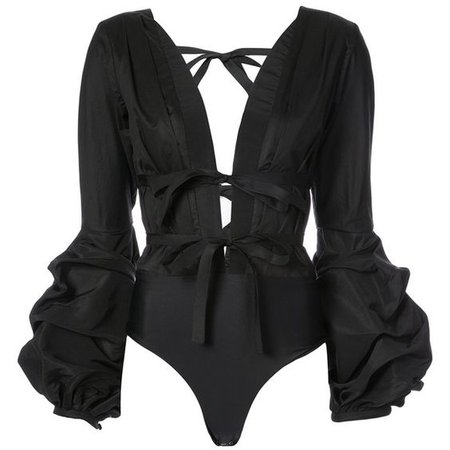 black bodysuit blouse