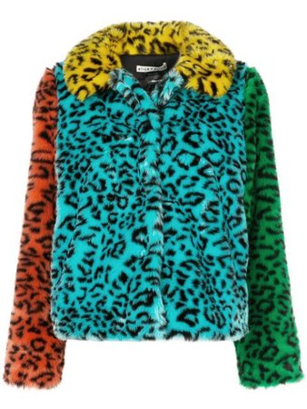 Blue Alice+Olivia Jerrie Faux Fur Coat For Women | Farfetch.com