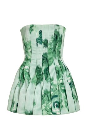 Skylar Pleated Duchess Mini Dress By Emilia Wickstead | Moda Operandi