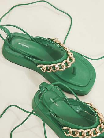 sandals green