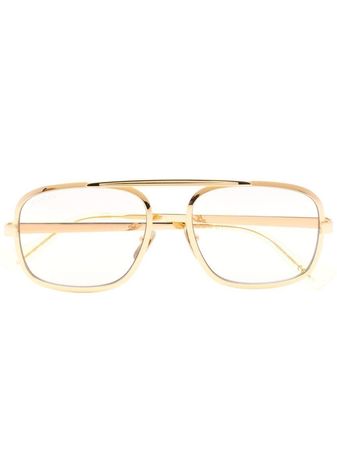 Gucci Eyewear wire-frame Glasses - Farfetch