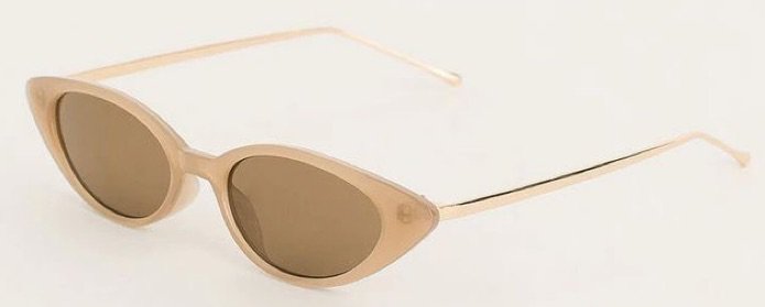beige brown nude sunglasses