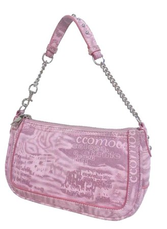 pastel pink y2k chain purse