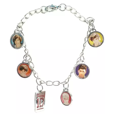 One Direction 5 Head Shot Charm Bracelet Bracelet 384249 | Rockabilia Merch Store