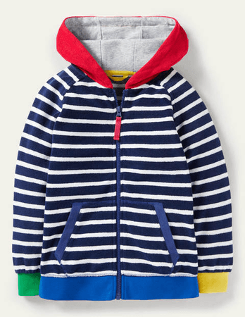 mini Biden Striped primary color hoodie