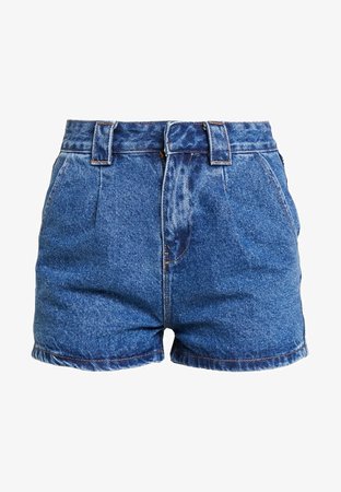 Even&Odd Denim shorts - mid blue denim - Zalando.co.uk