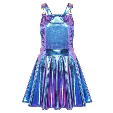 Shiny Holographic Mini Dress – Kinky Cloth