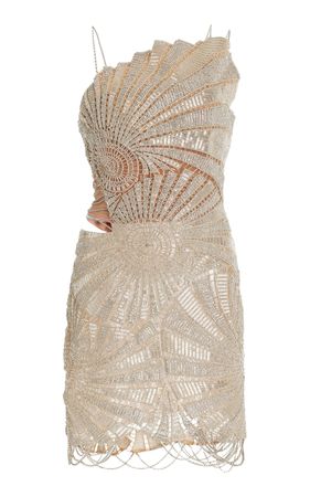 Penelope Crystal Shell Motif Mini Dress By Jonathan Simkhai | Moda Operandi