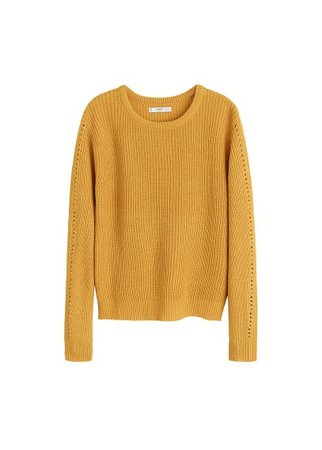 MANGO Ribbed knit sweater