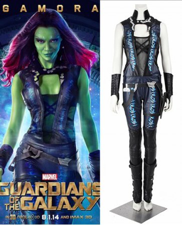 Guardians of the Galaxy Gamora Cosplay Costume - Fast Shipping