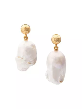 Oscar de la Renta Baroque Pearl Earrings