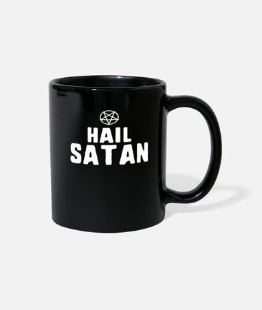 Hail satan pentagram satanic satanism lucifer Full Color Mug | Spreadshirt