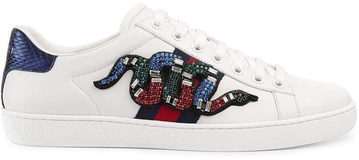 GUCCI Ace Embroidered Sneakers