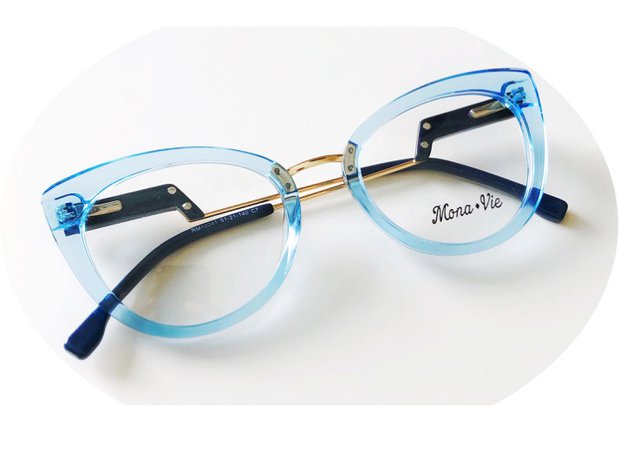azul óculos