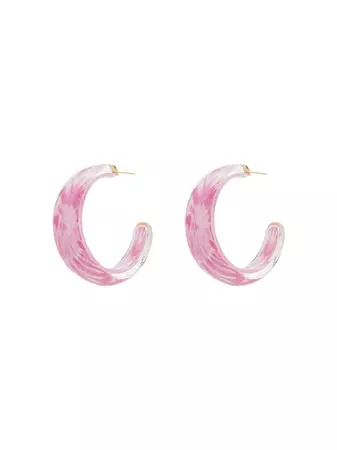 Alison Lou tie-dye jelly hoop earrings