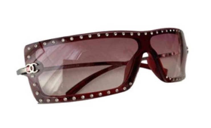 Chanel Ombré & Red Translucent Sunglasses