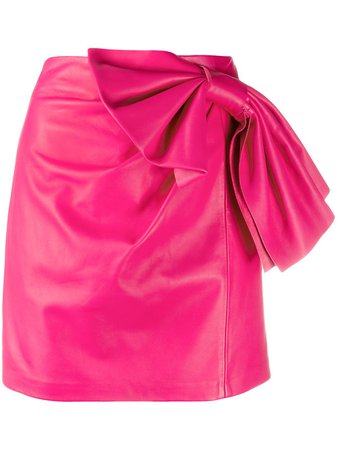 Shop pink RED Valentino bow-detail skirt with Express Delivery - Farfetch