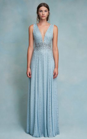 Meredith Beaded Tulle Gown By Jenny Packham