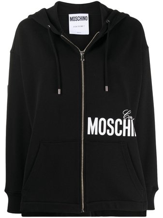 Moschino Logo Oversized Hoodie - Farfetch