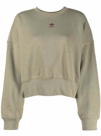 Adidas Trefoil logo-print Sweatshirt - Farfetch